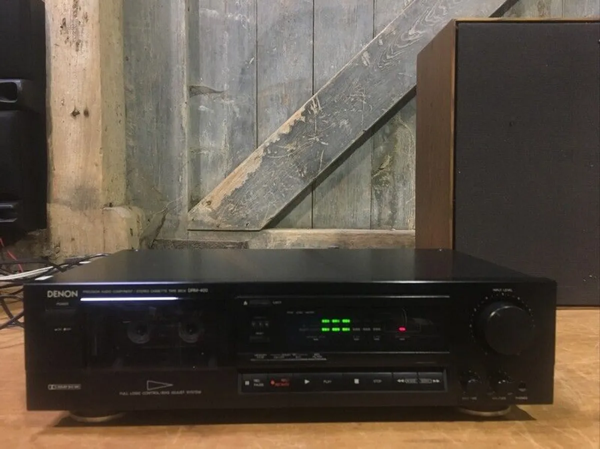 Beautiful DENON DRM-400 cassette deck with Dolby B, C, and BIAS functions - Image 1