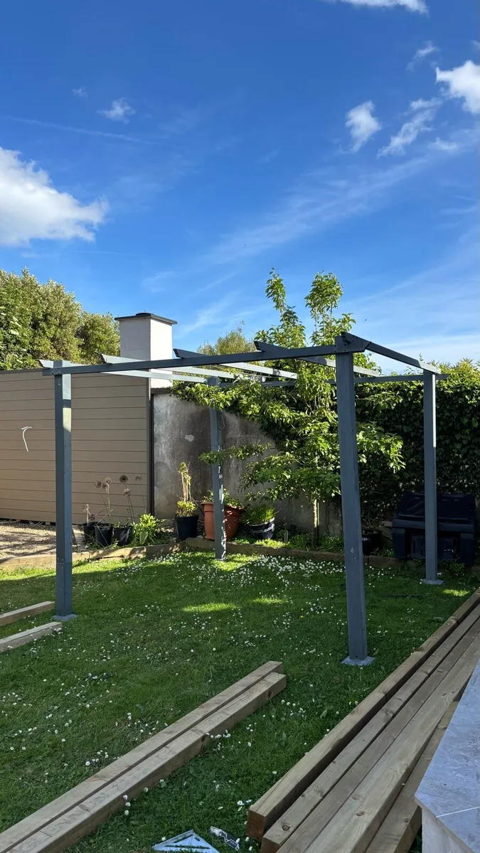 Used Pergola & New roof cover - Image 1