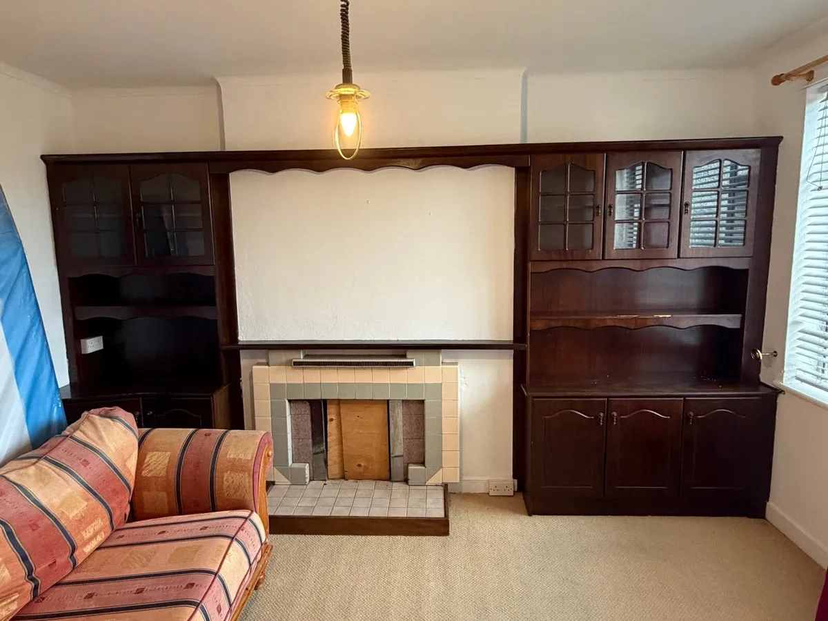 Mahogany units / book shelf / storage - Image 1