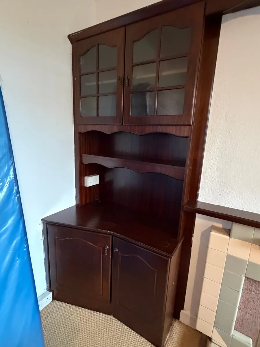 Mahogany units / book shelf / storage - Image 4