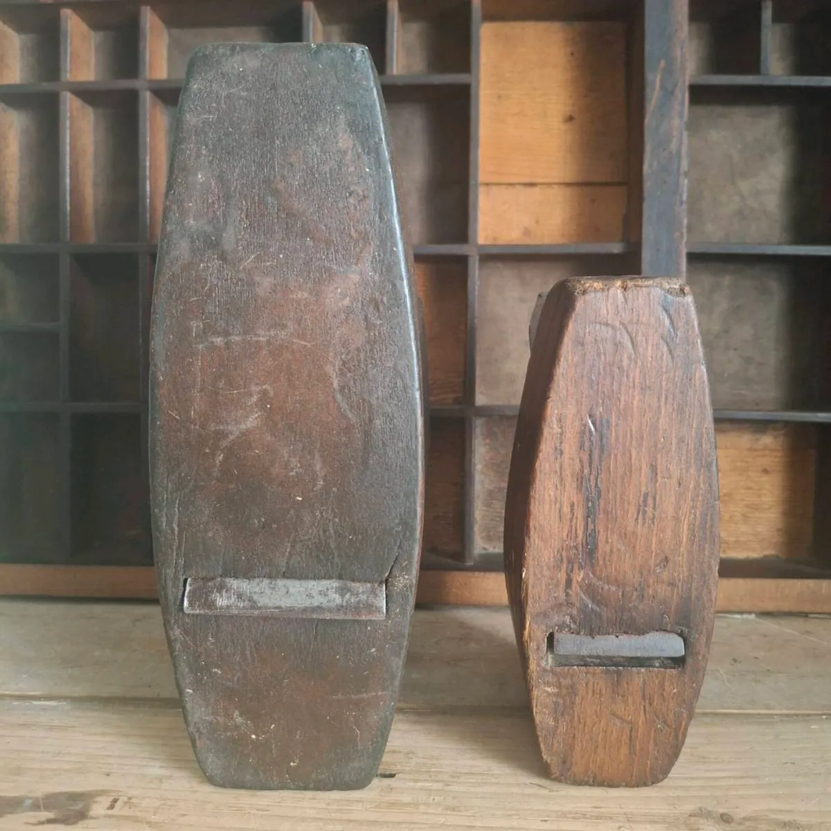 Pair of Antique Coffin Planes - Image 2
