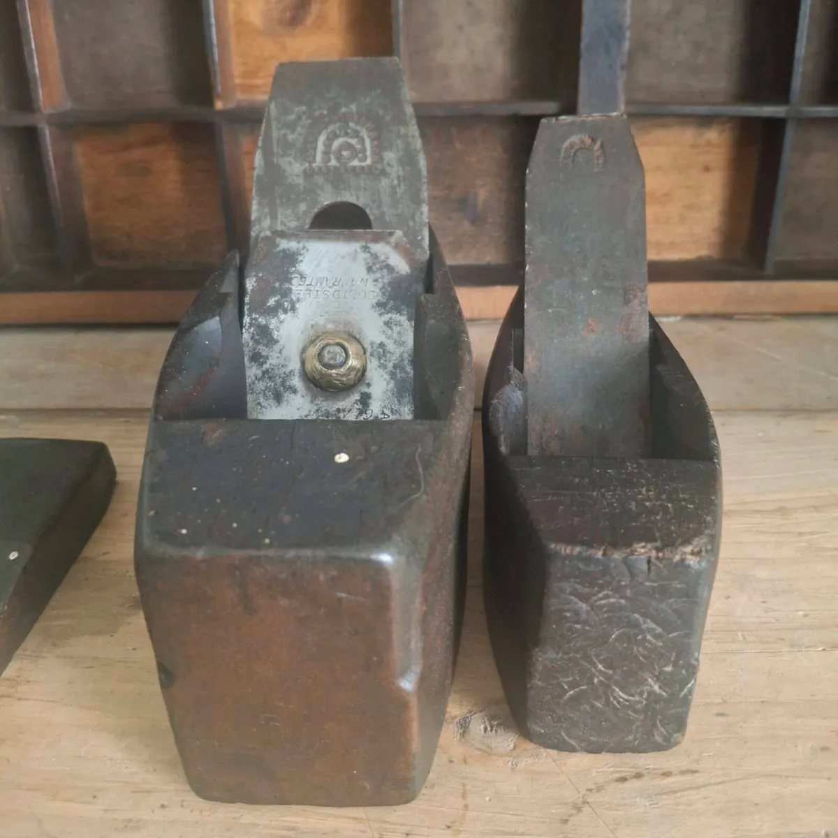 Pair of Antique Coffin Planes - Image 3