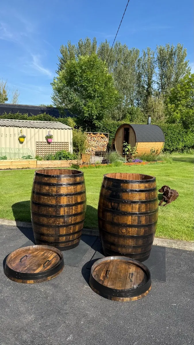 Ice Bath / Cold Plunge Whiskey Barrel - Image 1