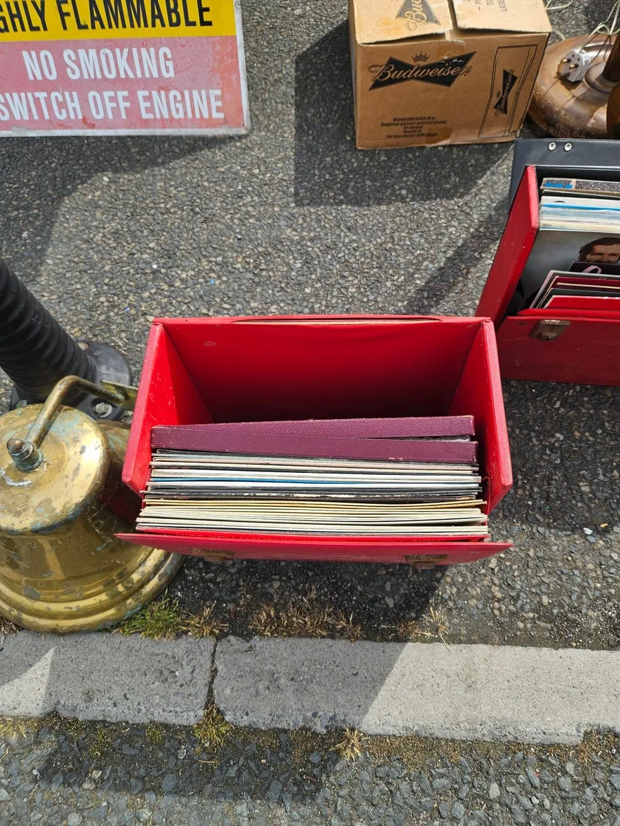Vintage Records Case and Records - Image 2