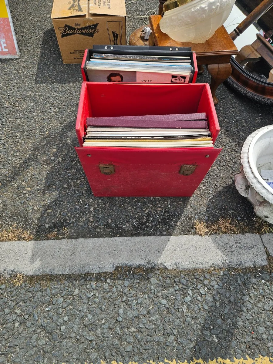 Vintage Records Case and Records - Image 3