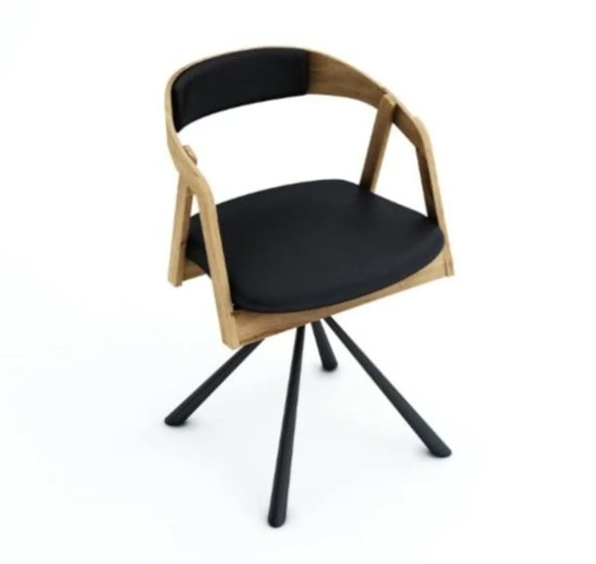 Vanguard Oak Swivel Dining Armchair - Image 4