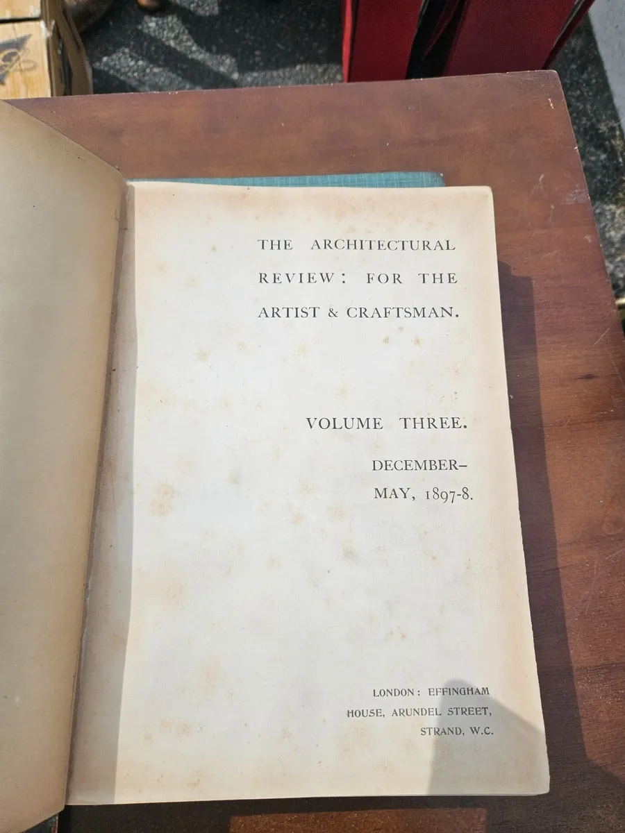 Vintage Architectural Review Book 1897 - Image 2