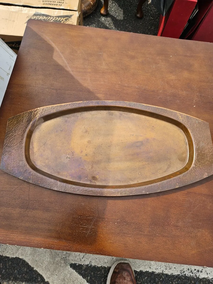 Vintage Copper Tray Made in Rhodesia - Image 1