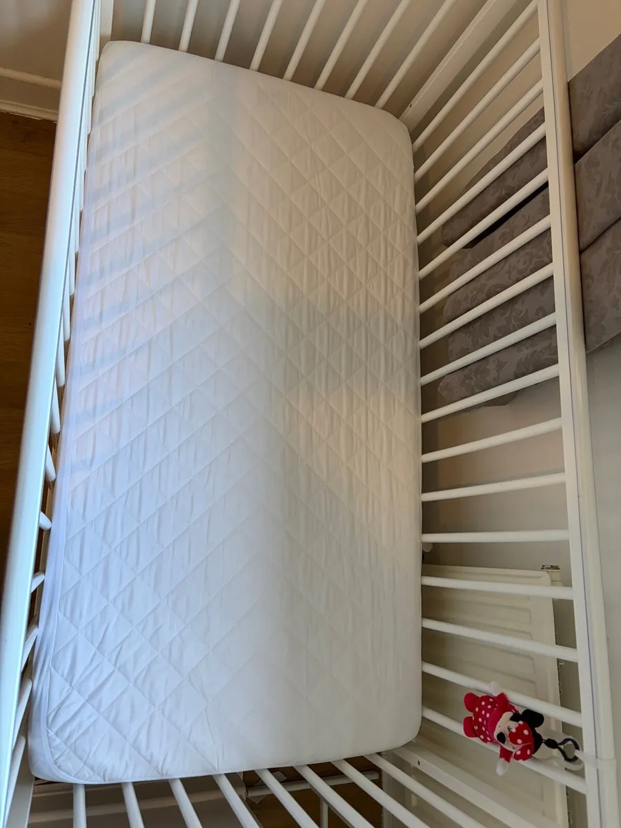 White cot - 120cmx60cm (Baby Elegance) - Image 2