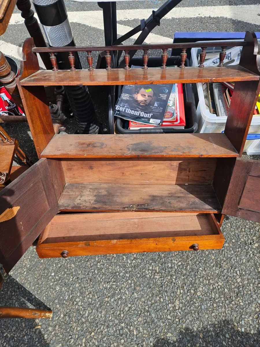 Vintage Antique Victorian Edwardian Wall Shelf - Image 4