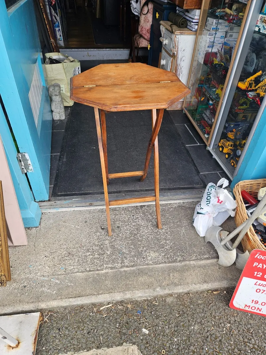 Vintage Antique Campaign Table - Image 2