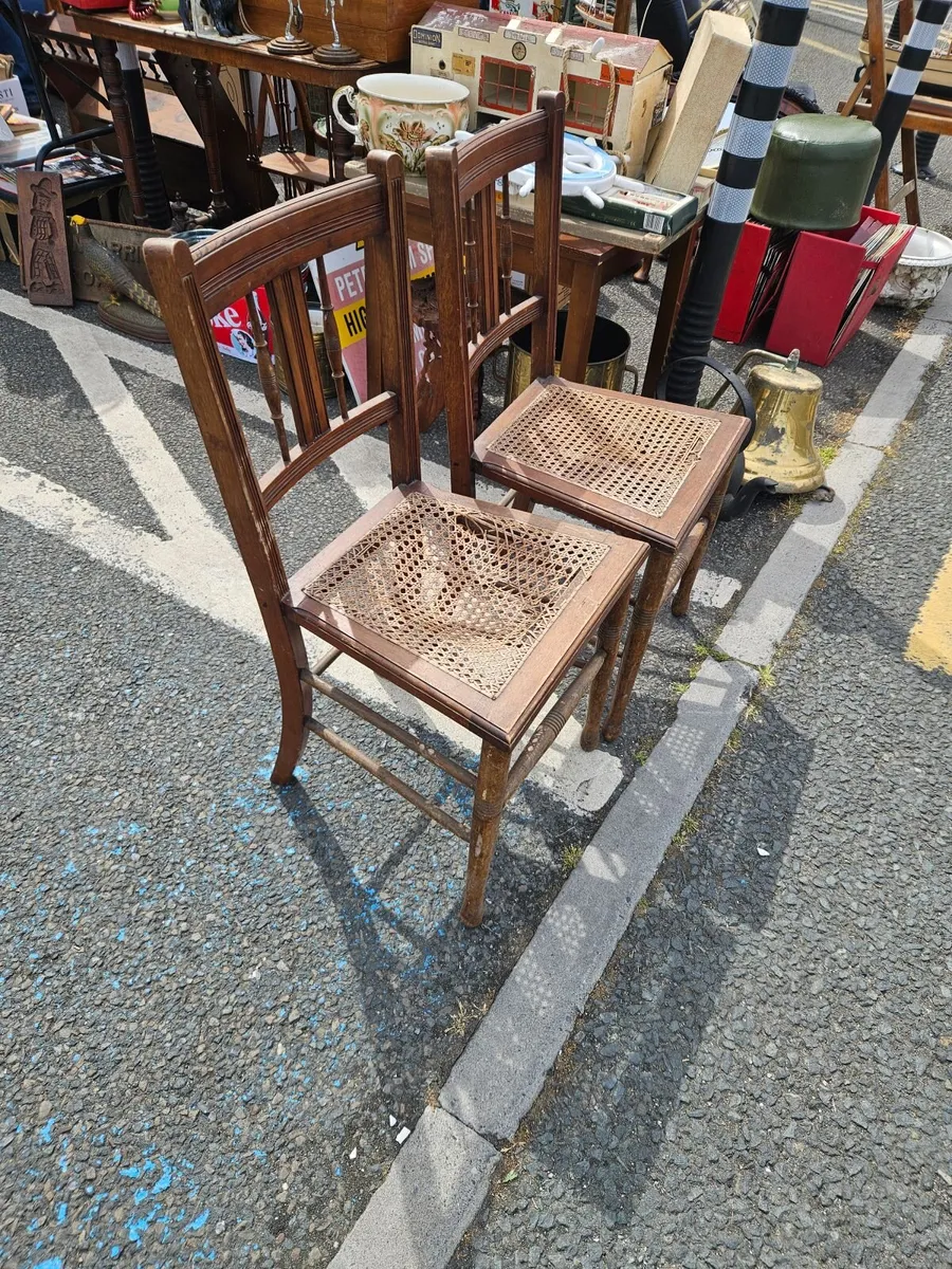 Vintage Antique Hall Chairs - Image 4