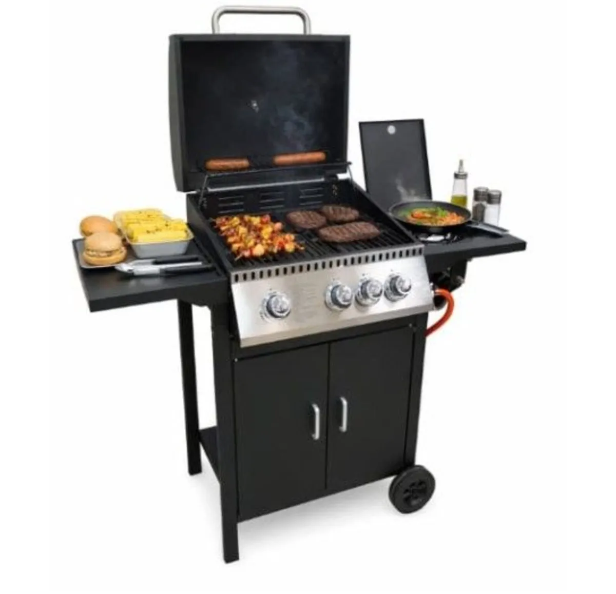 Dakar Black 3+1 Gas BBQ Station - Image 3