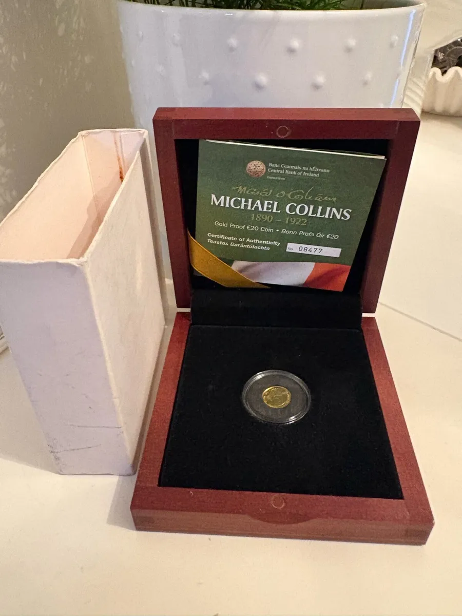 Michael Collins 20 euro gold coin, - Image 1