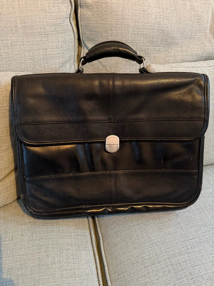Leather Sony Laptop Bag - Image 1