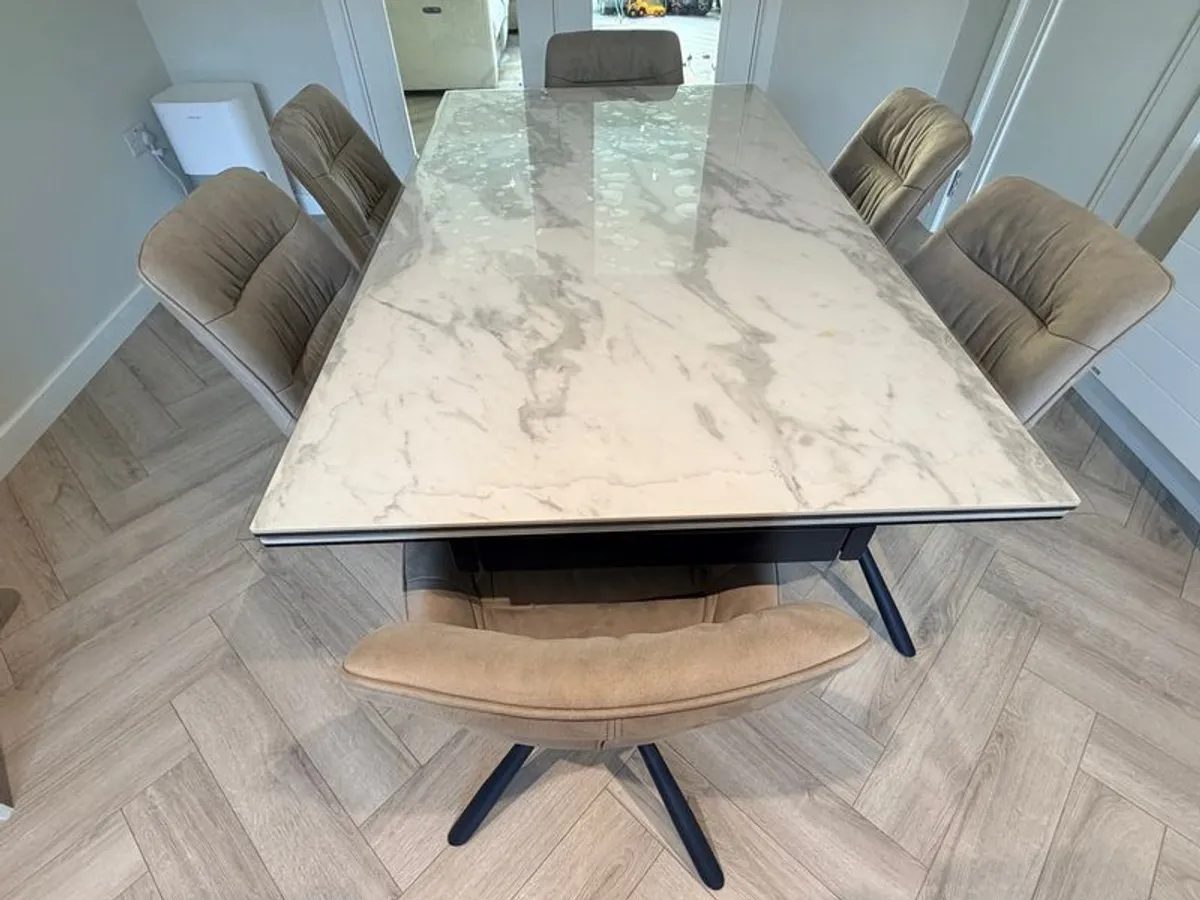 Lumi Rectangular Extending Dining Table (1 Year Old) - Image 3