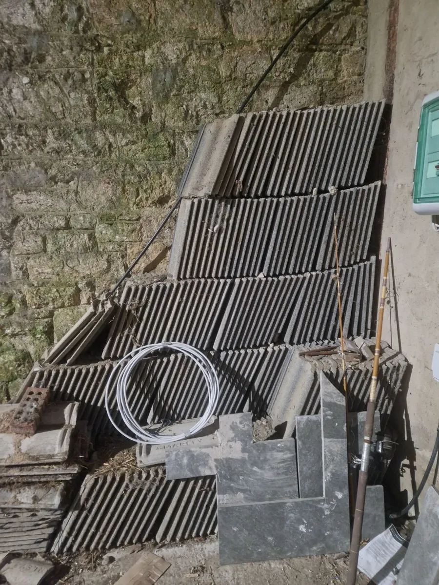 Roof tiles. Marley and ridge tiles