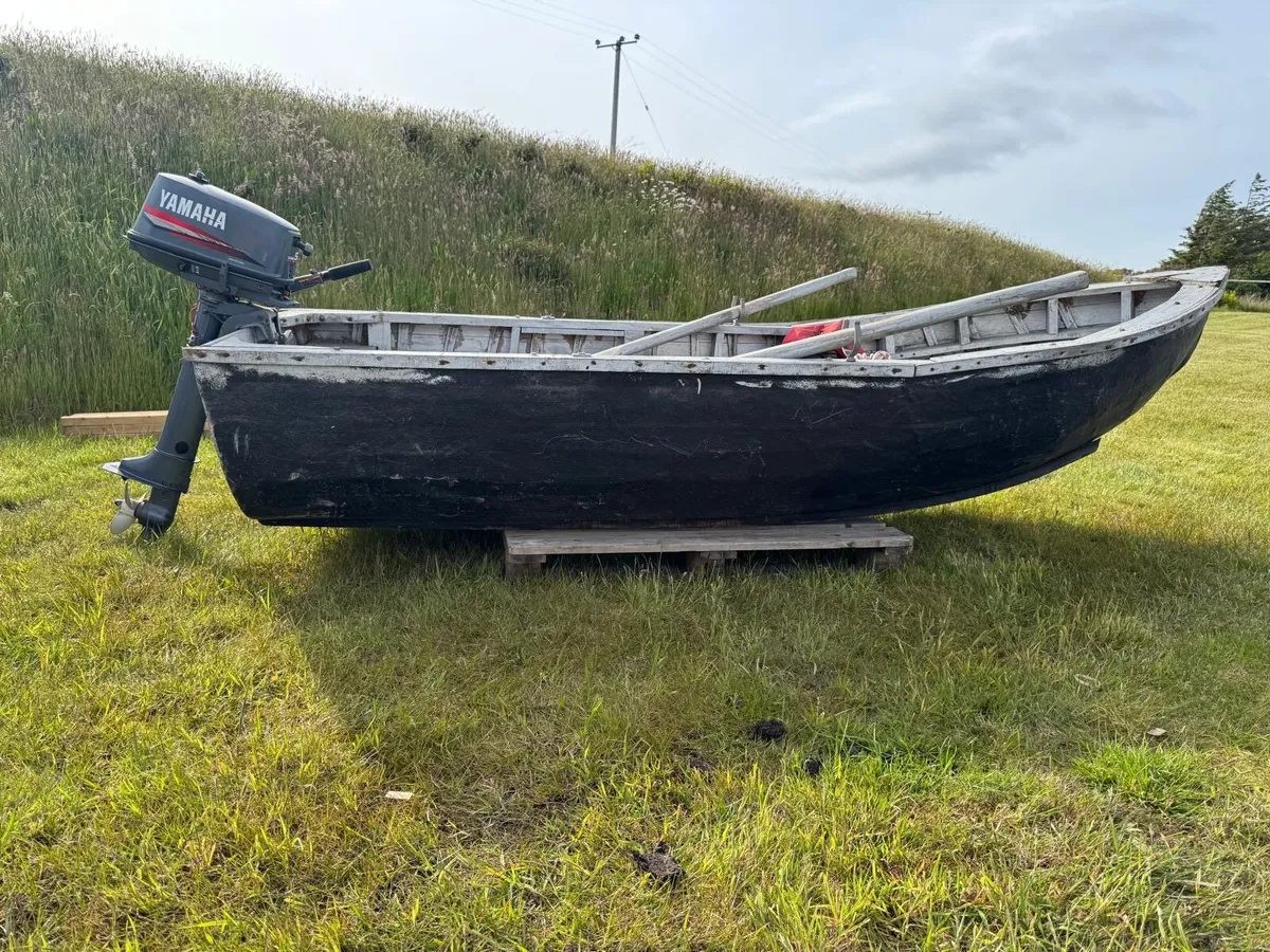 11ft Fibre Glass Coated Currach - great condition - Image 4