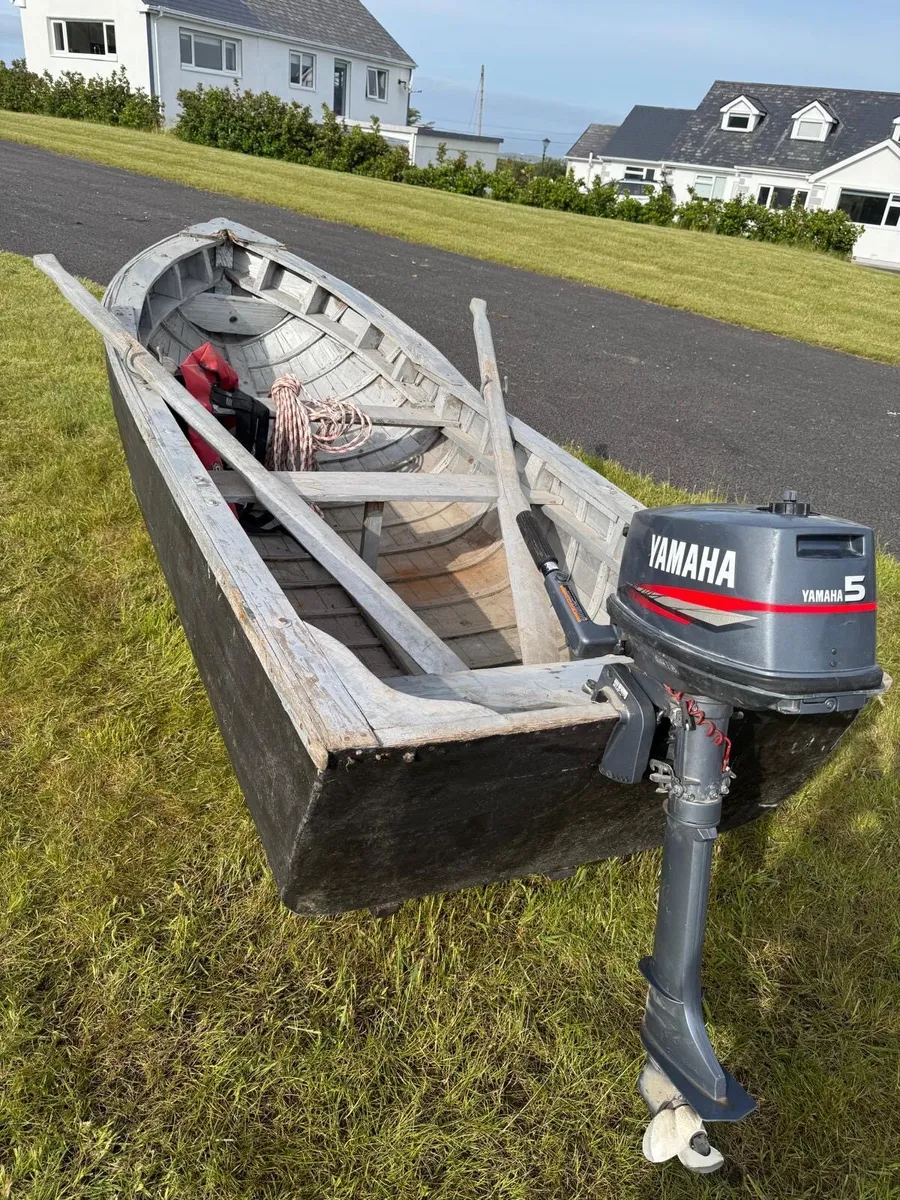 11ft Fibre Glass Coated Currach - great condition - Image 2