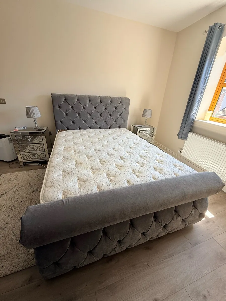 Ottoman King Size Bed with Cashmere Mattress - Image 4