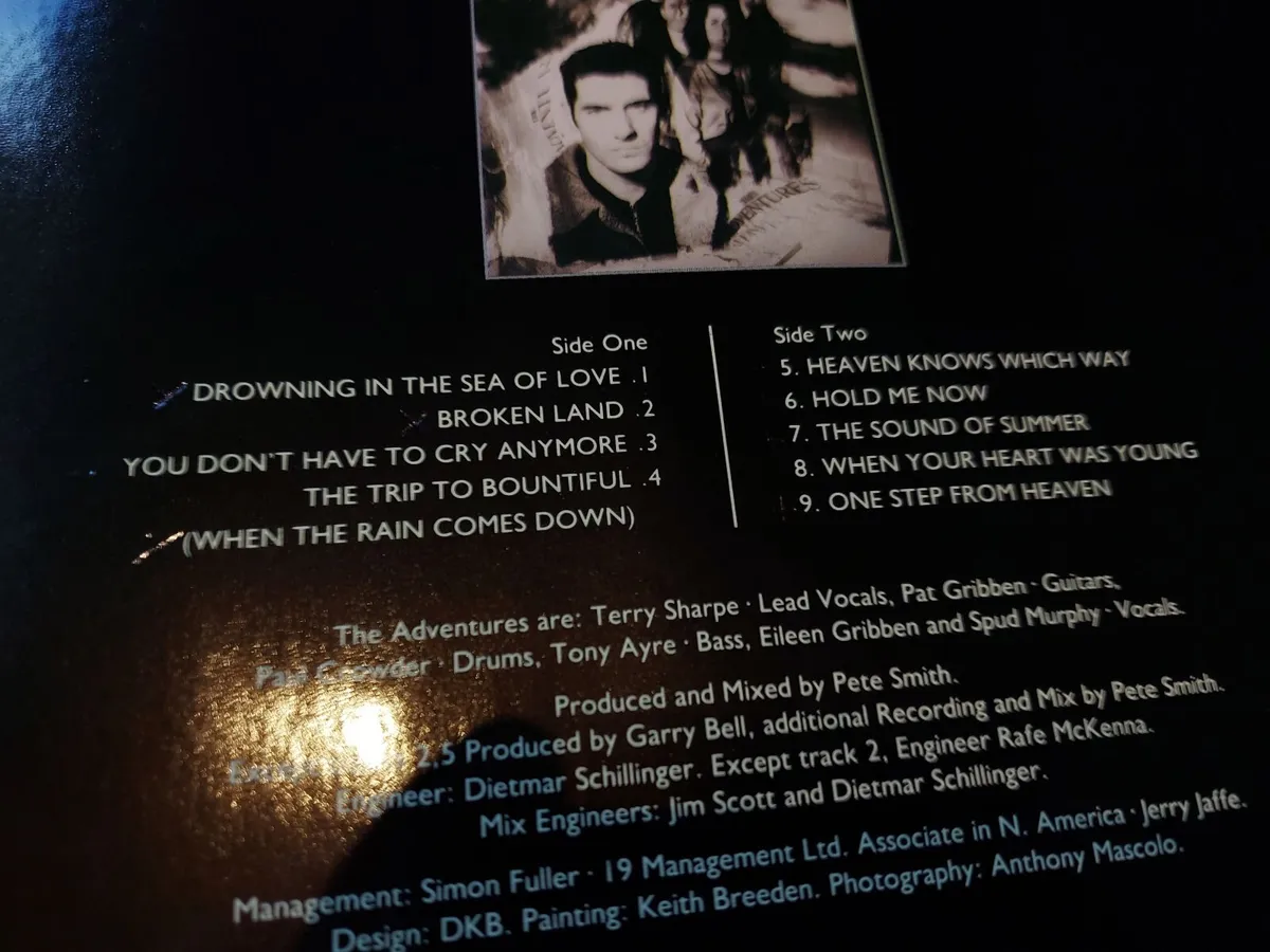 THE ADVENTURES - THE SEA OF LOVE - VINYL RECORD - Image 2