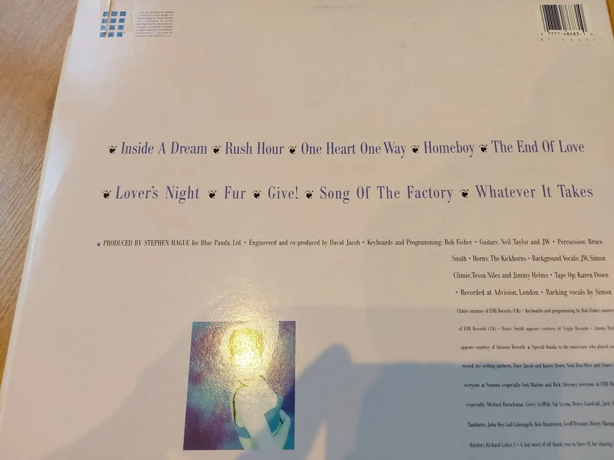 JANE WEIDLIN - FUR - VINYL RECORD - Image 2