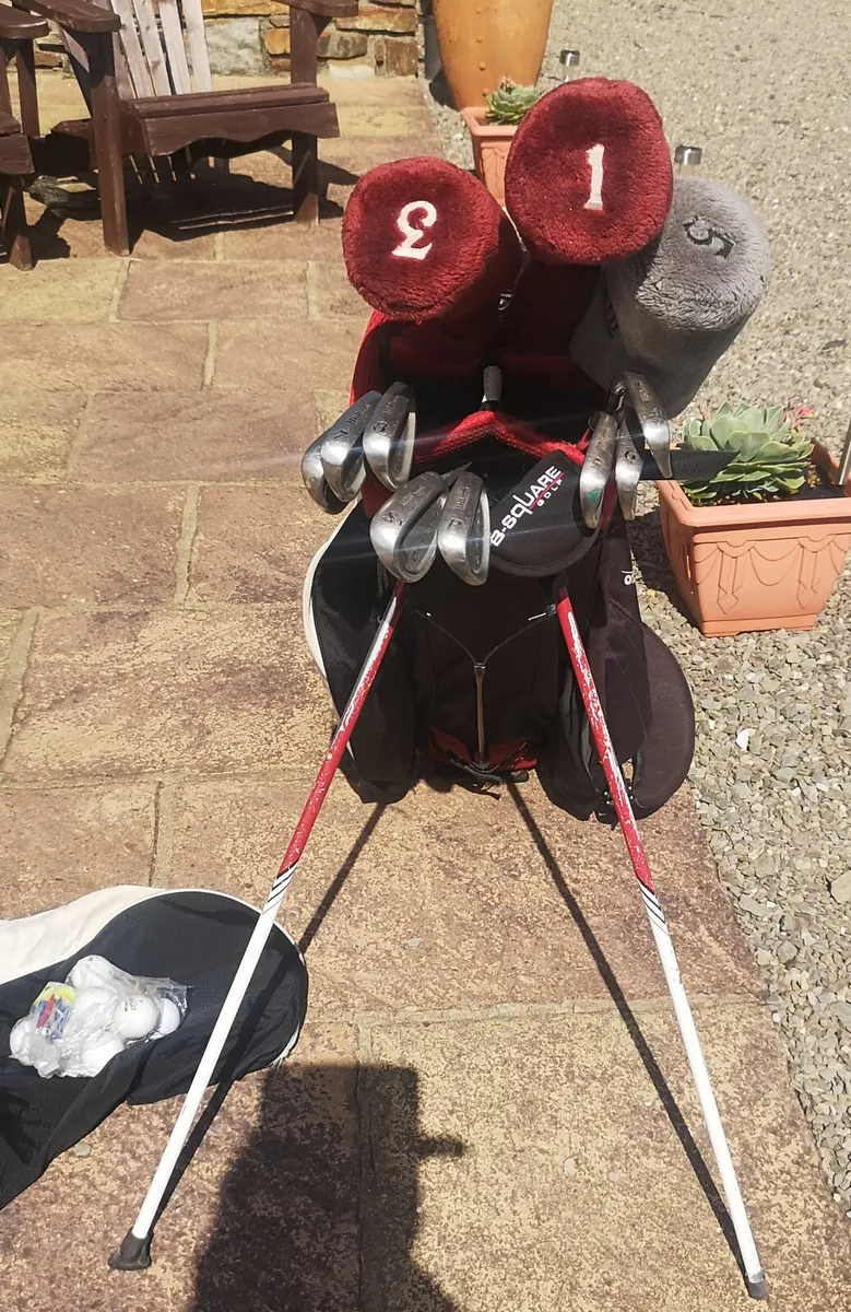 Gents Set, 3 woods, 8 irons, putter and bag - Image 2