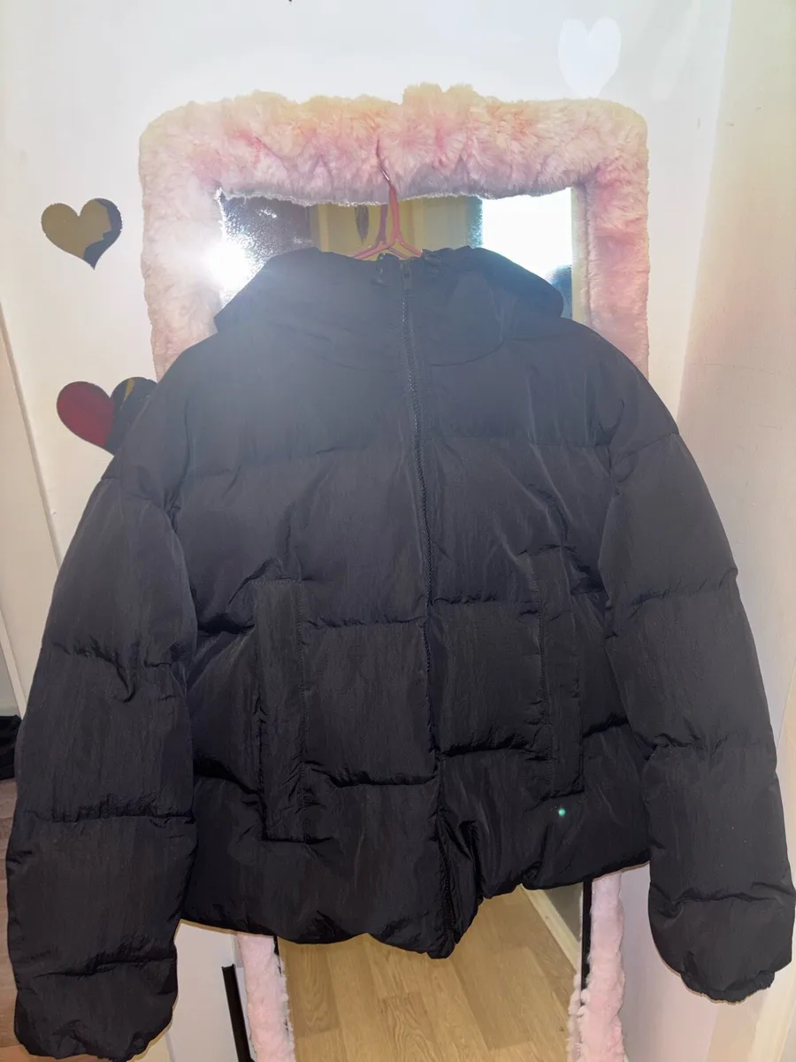 Misguided Black Puffer Jacket - Image 3