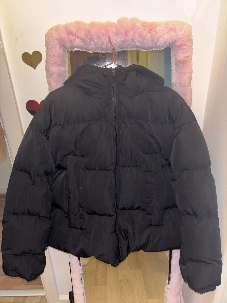 Misguided Black Puffer Jacket - Image 4