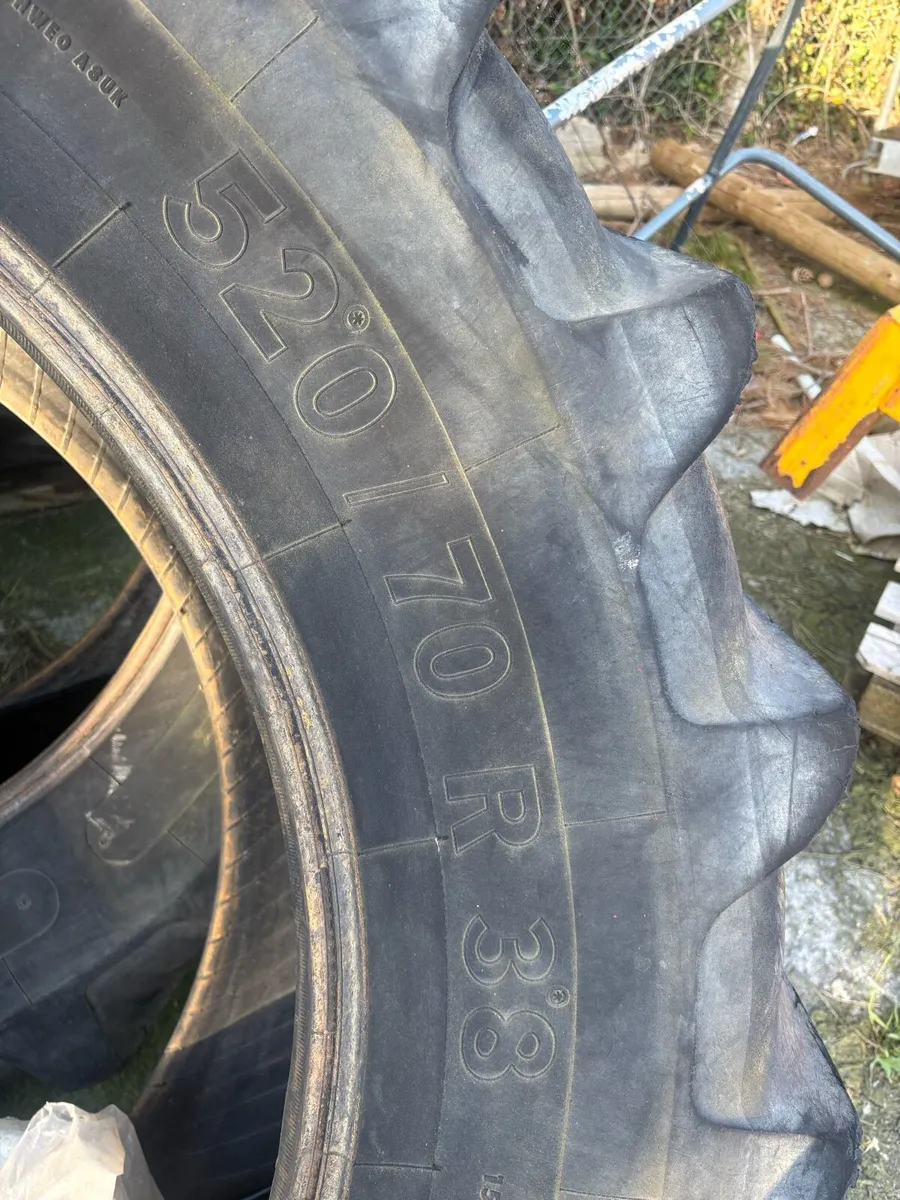 4X 520/70 R38 tractor Tyres - Image 2