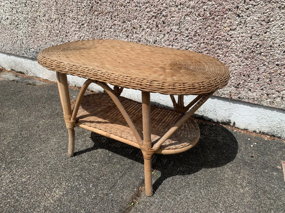 Wicker Coffee Table - Image 1