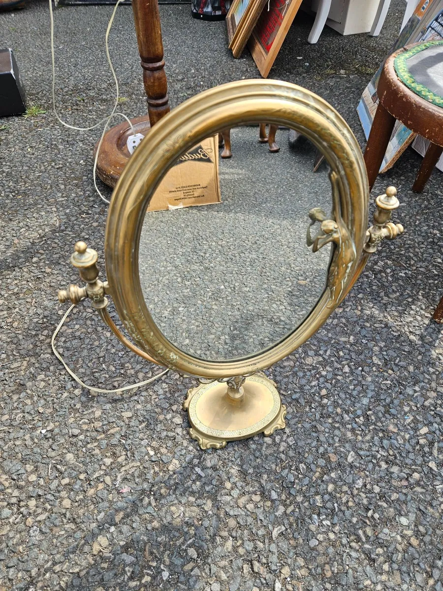 Vintage Art Nouveau Mirror - Image 2