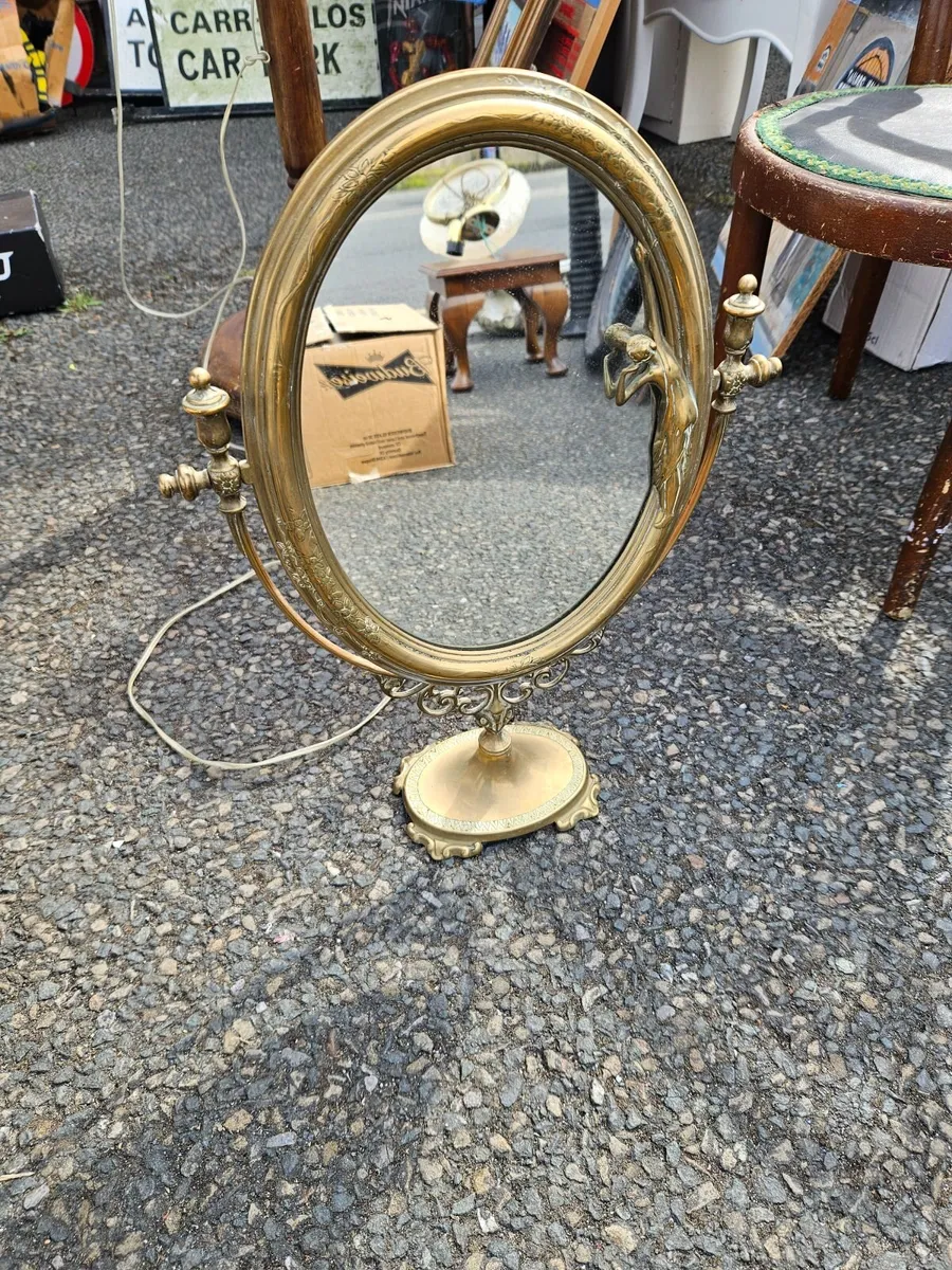 Vintage Art Nouveau Mirror - Image 3