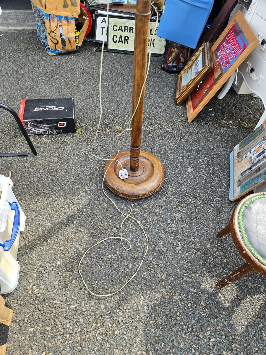 Vintage Antique Lamp Stand - Image 3