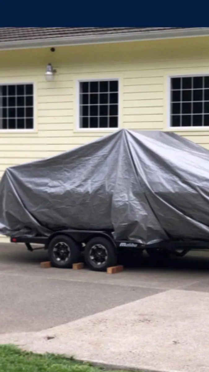 Heavy duty tarpaulin boat covers - Image 1