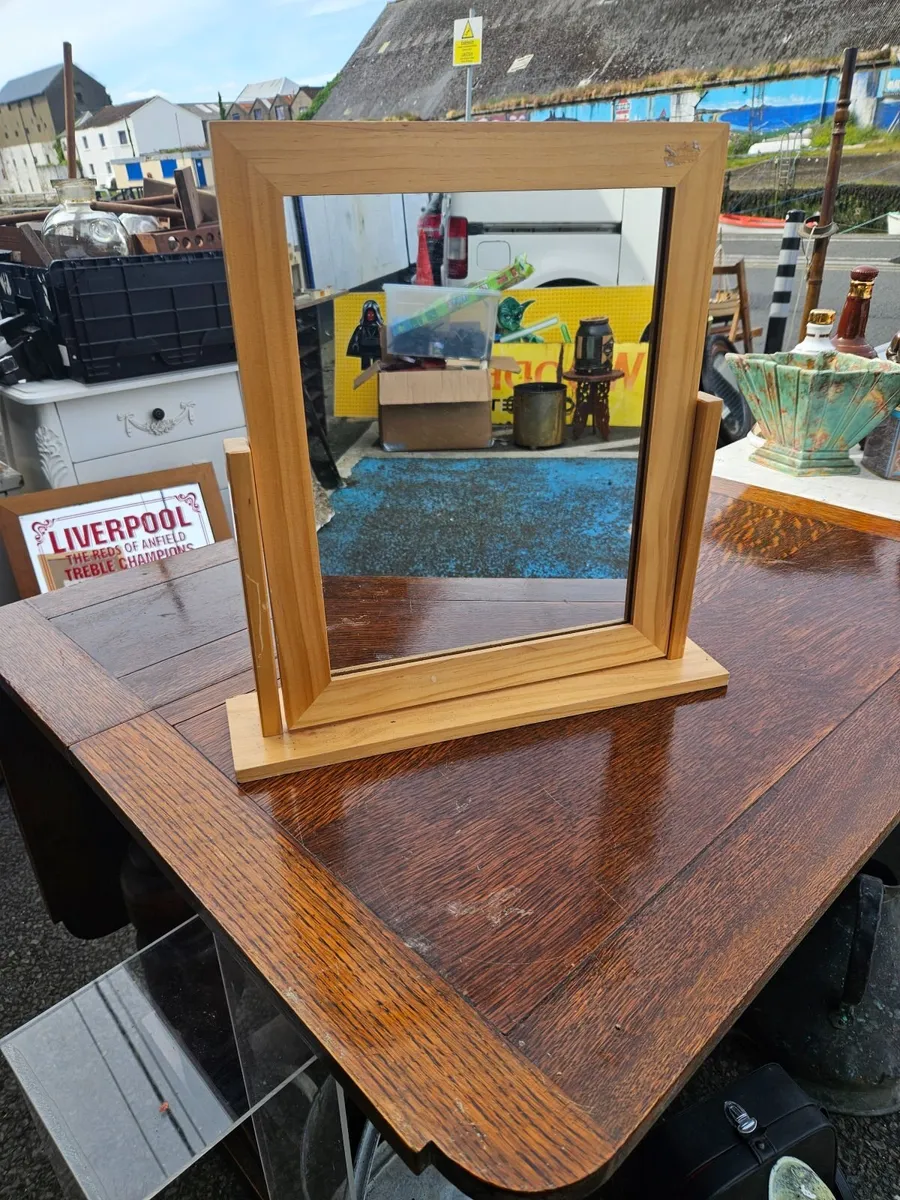 Pine Free Standing Mirror - Image 1