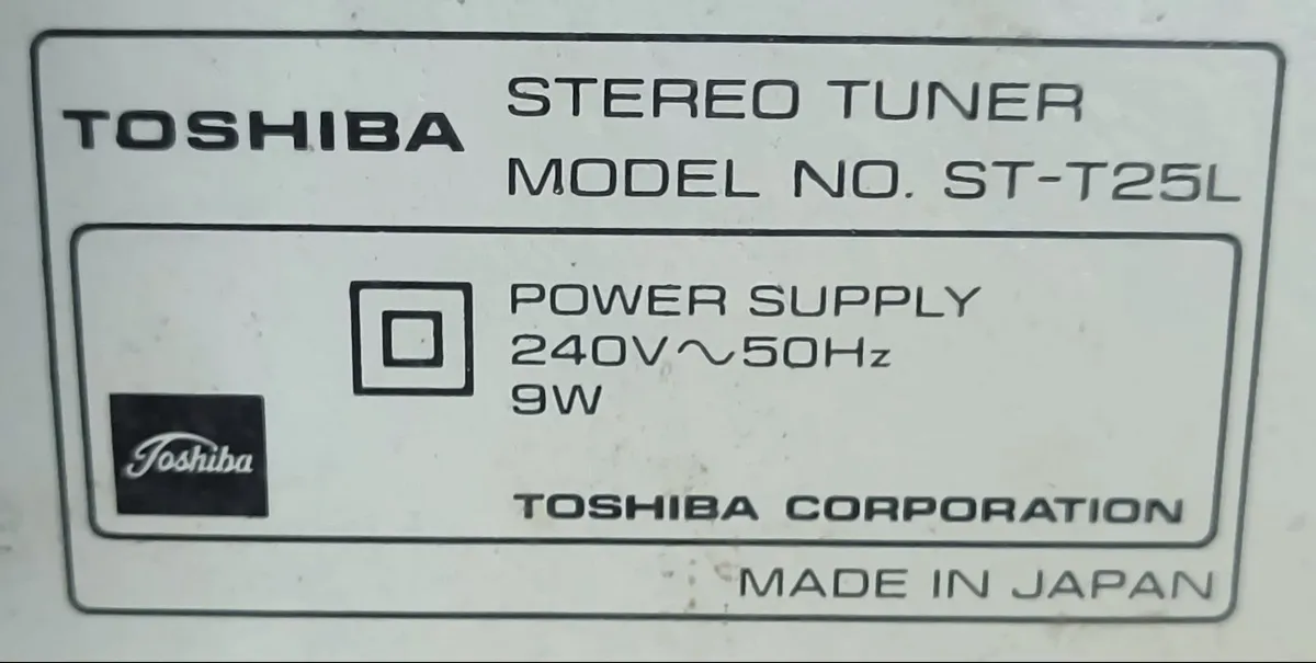 Set audio amplifier Toshiba Tuner speaker Aiwa - Image 2