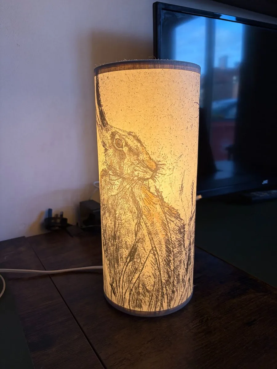 Bespoke Albioncourt Hare Printed Lampshade - Image 4