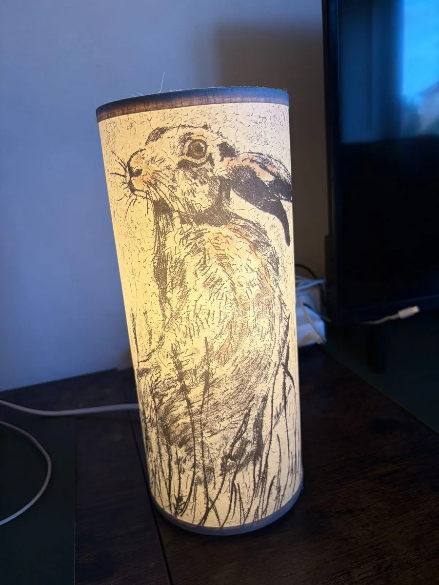 Bespoke Albioncourt Hare Printed Lampshade - Image 1