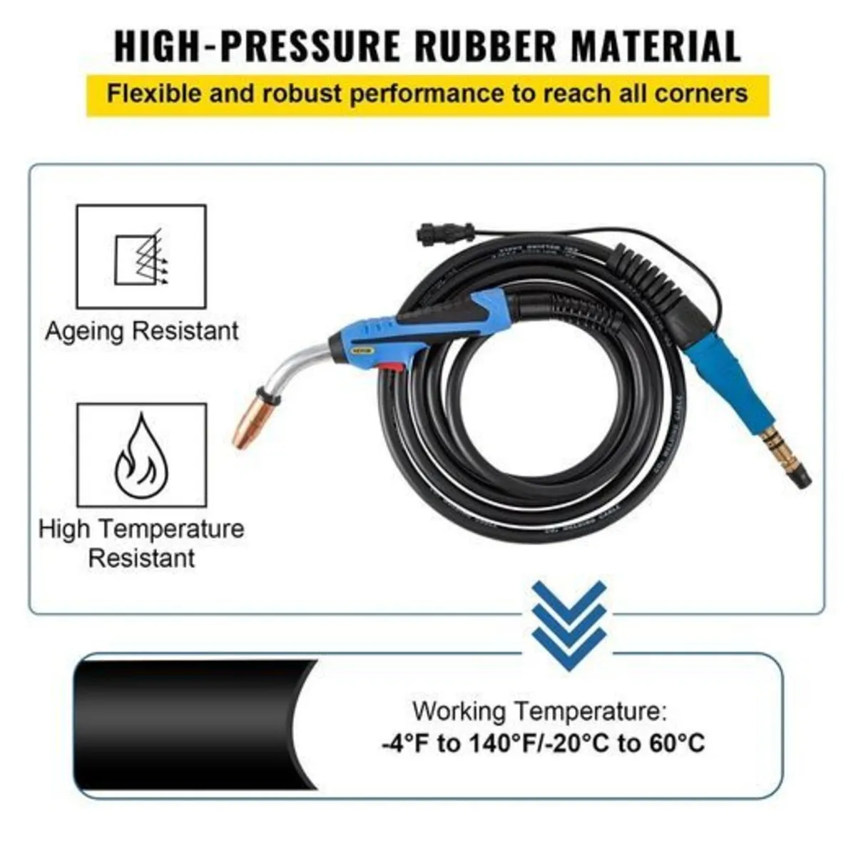 Mig Welding Gun 250Amp 15Ft, fit for Torch Welder - Image 2