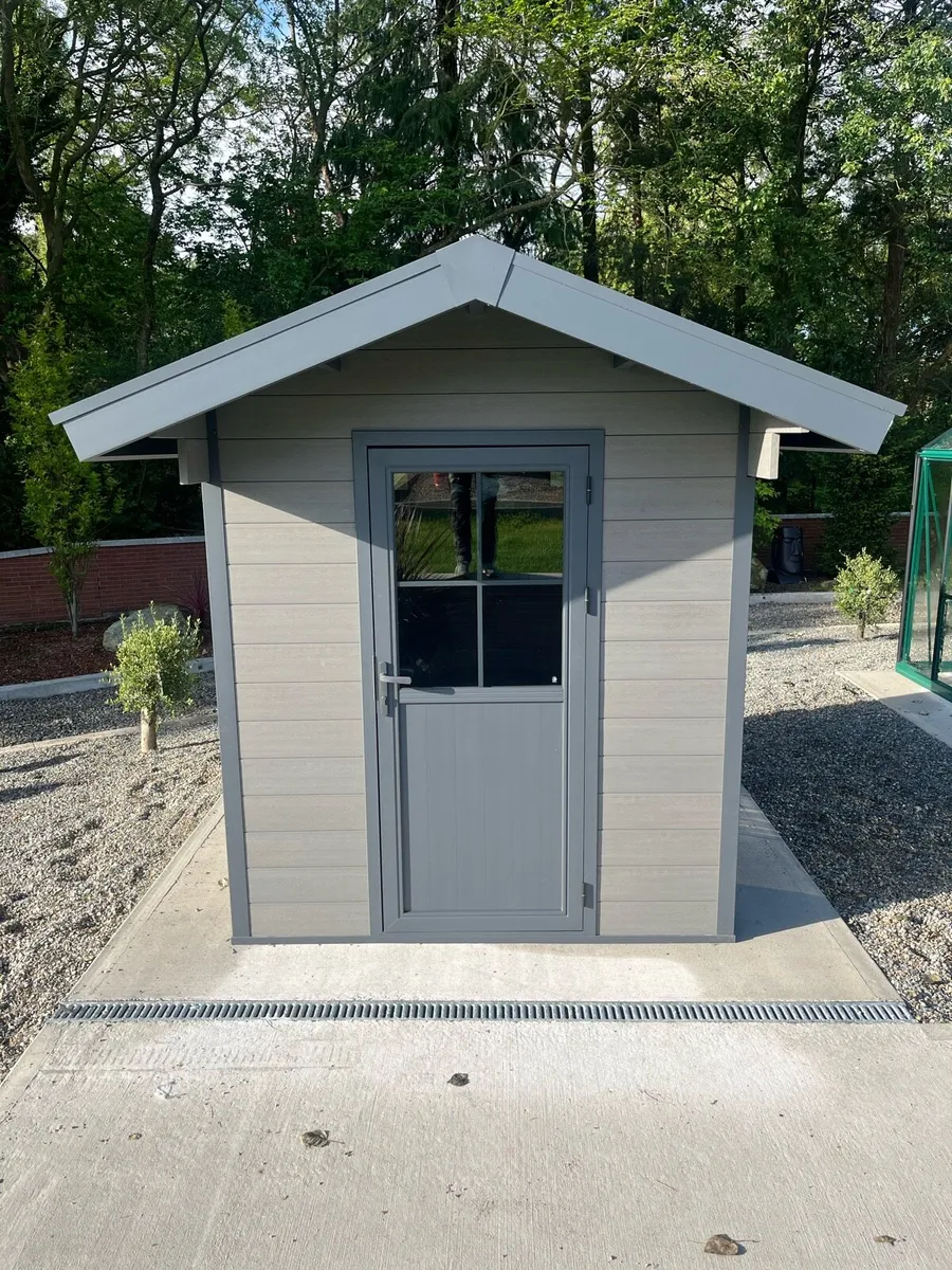 2m x 2m Composite Garden Shed - Image 1