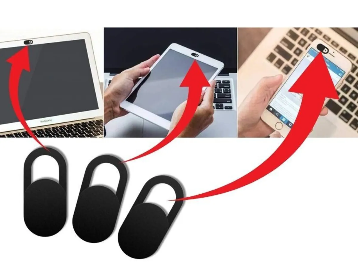 3x White Webcam Privacy Covers Laptop Phone Tablet - Image 1