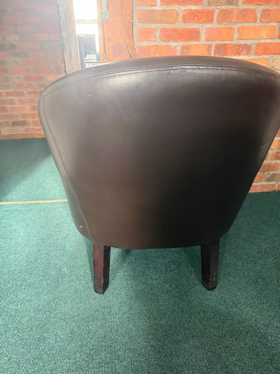 2 Leather Chairs - Image 2