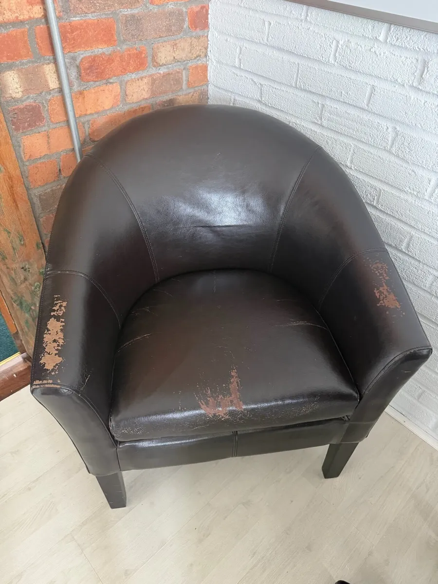 2 Leather Chairs - Image 3