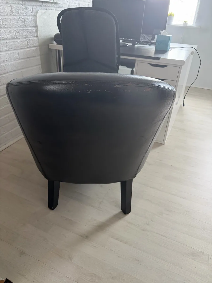 2 Leather Chairs - Image 4