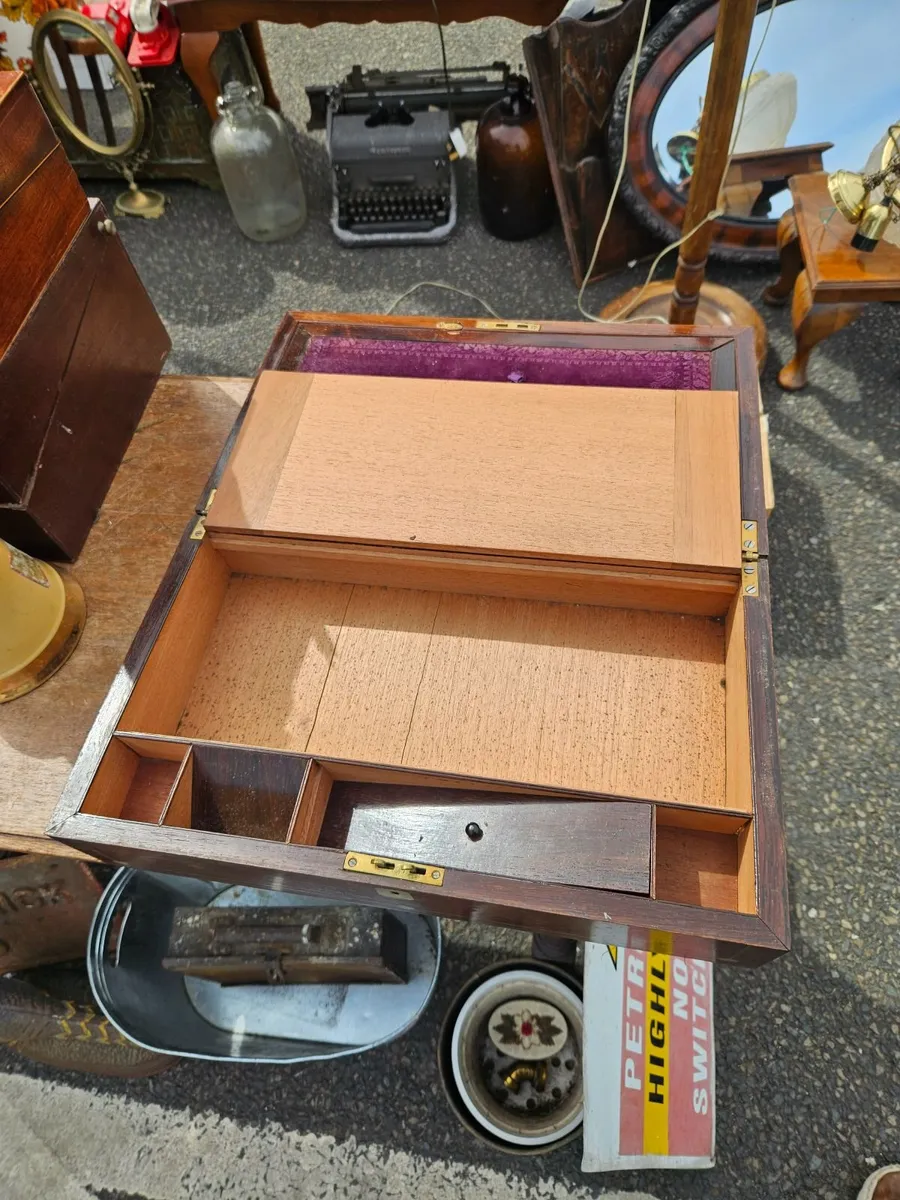 Vintage Antique Writing Slope - Image 2