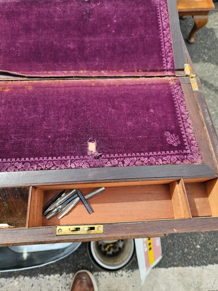 Vintage Antique Writing Slope - Image 4