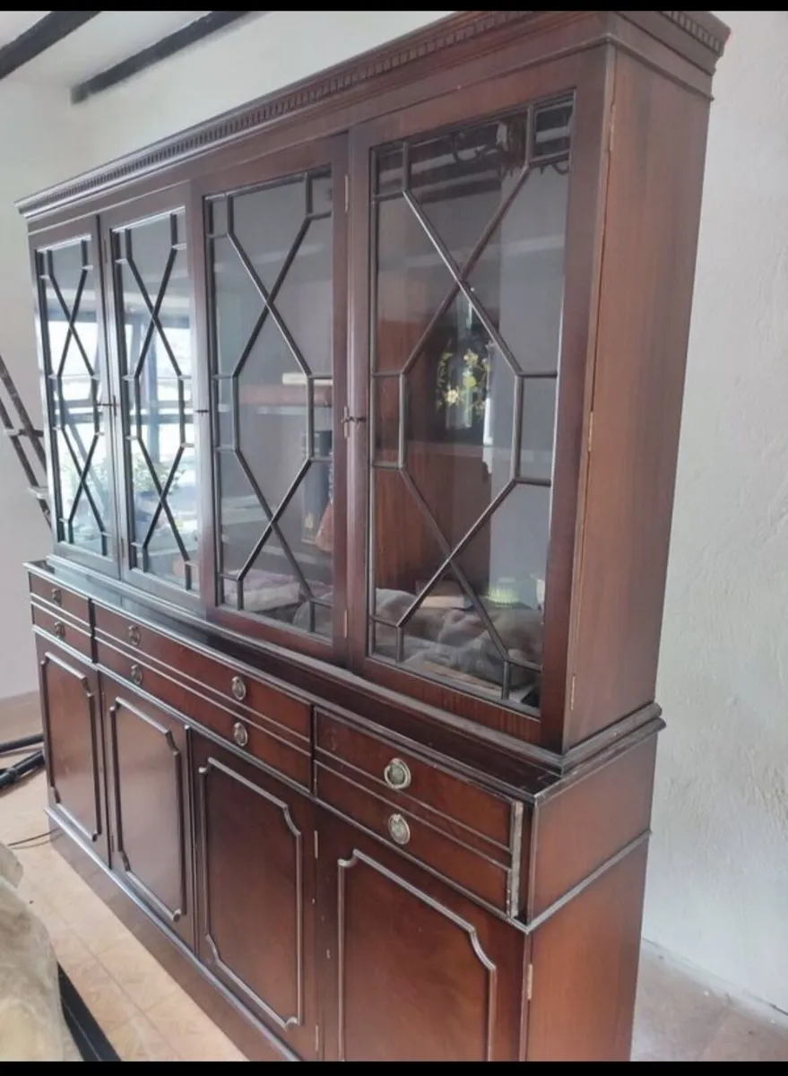 Vintage Display case with writing desk - Image 2