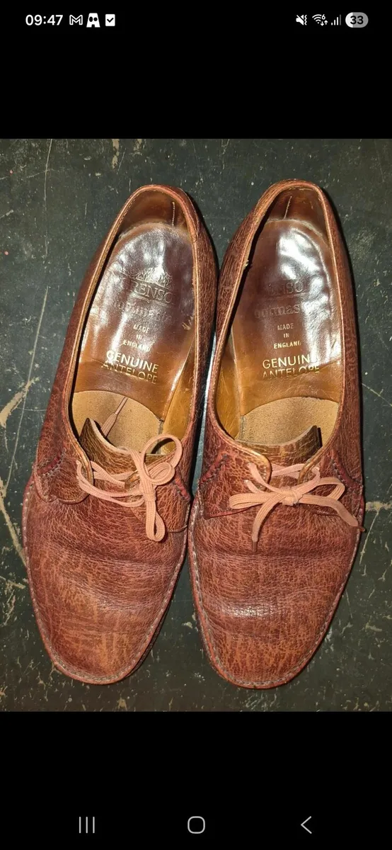 Grenson Genuine Antelope Leather Shoes – Handmade - Image 2