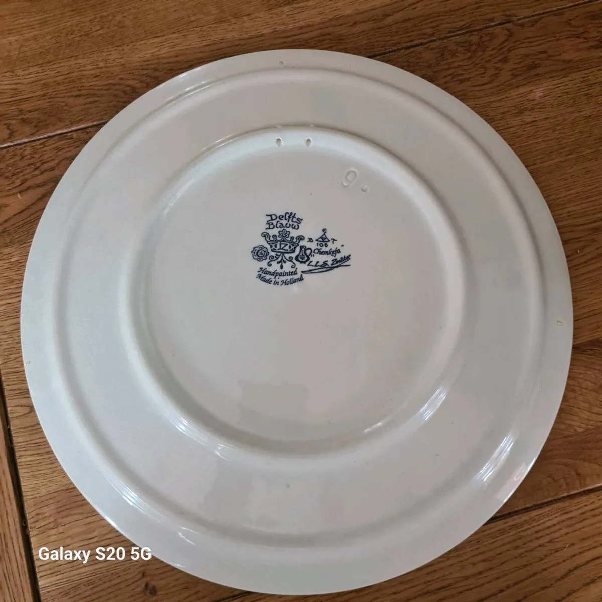 Delft Blauw (blue) decorative Chemkefa plate - Image 2
